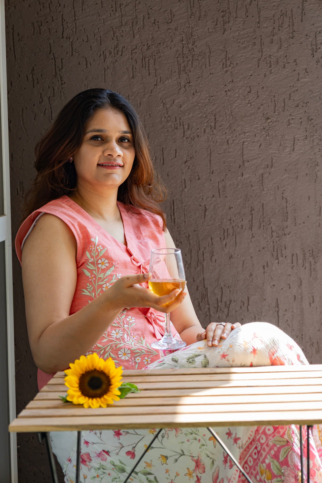 Vasara | By Vreya | Embroidered Vest | Blush Pink